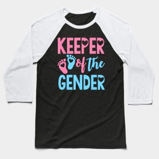 Gender Reveal Keeper of the Gender Gender Reveal Baseball T-Shirt